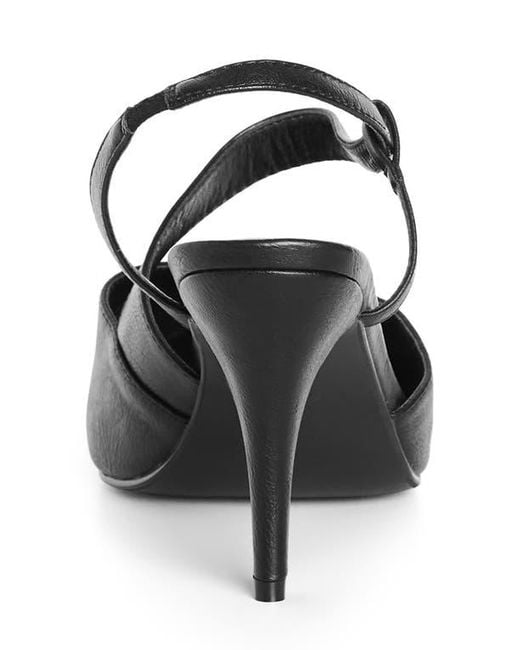 City Chic Black Helen Slingback Pump