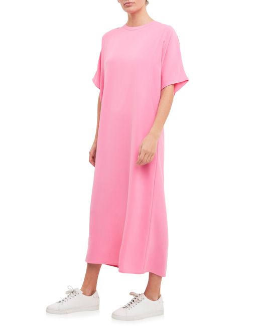 English Factory Pink T-shirt Dress
