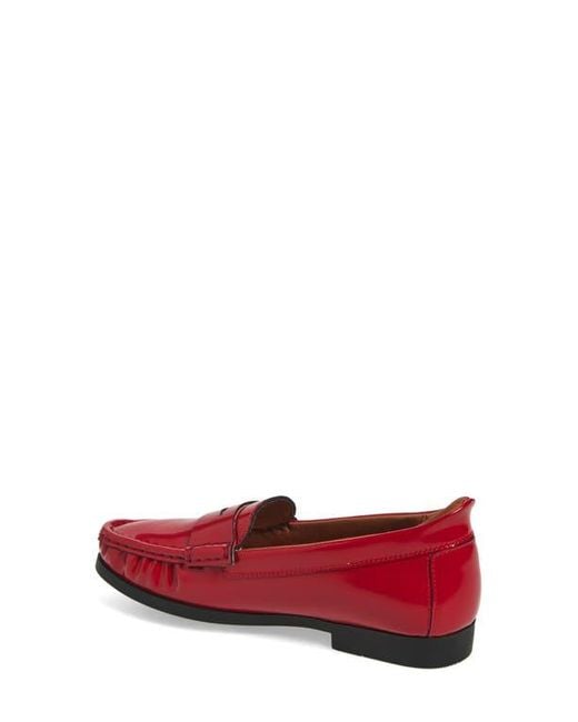 Marc Joseph New York Red Brightwater Ave Patent Penny Loafer