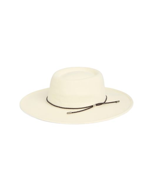 Melrose and Market Classic Boater Hat in White | Lyst