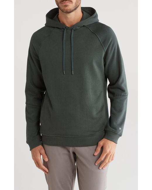 Kenneth Cole Gray French Terry Raglan Sleeve Hoodie for men