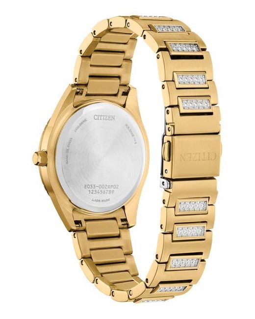 Citizen Metallic Crystal Mother-of-Pearl Bracelet Watch