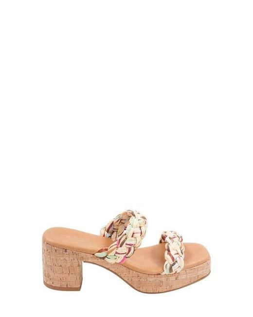 Andre Assous Pink Cairo Platform Sandal