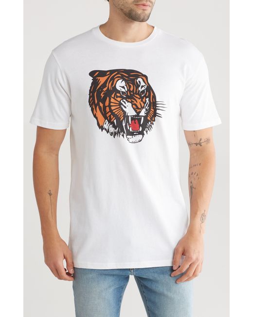 American Needle White Chicago Tigers Graphic T-shirt for men