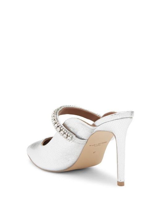 Kurt Geiger White Duke Pointed Toe Mule