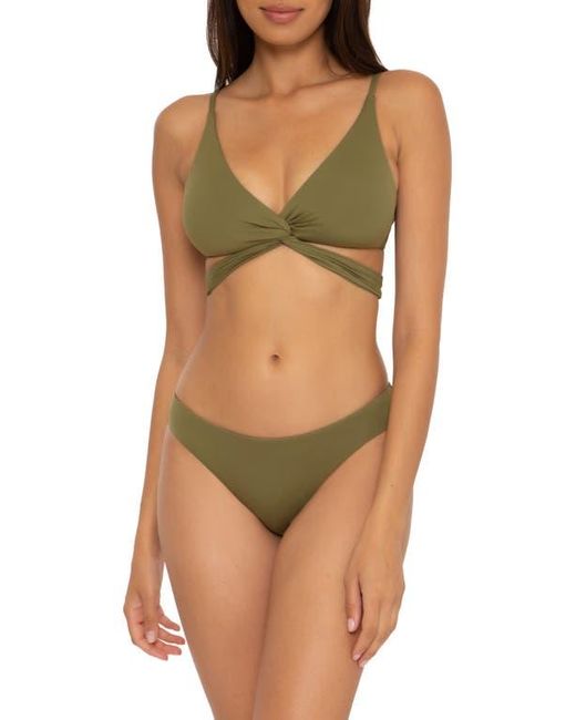 Becca Multicolor Color Code Wrap Bikini Top