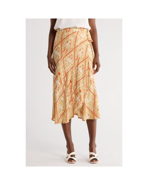 Matty M Metallic Wrap Skirt