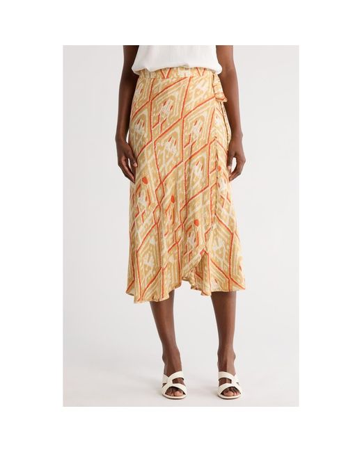 Matty M Metallic Wrap Skirt
