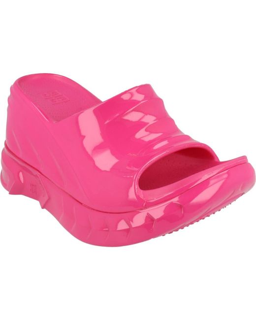 Givenchy Pink Marshmallow Wedge Slide Sandal