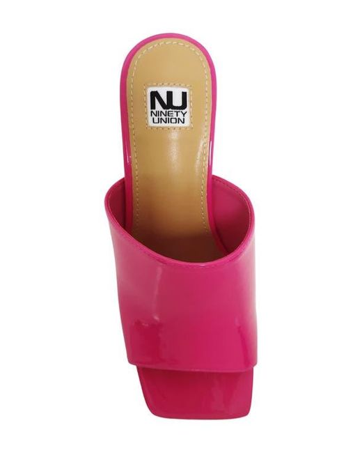 Ninety Union Pink Florence Square Toe Mule