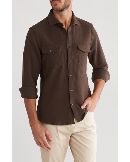 Reiss Brown Miami Cotton Button-up Shirt for men