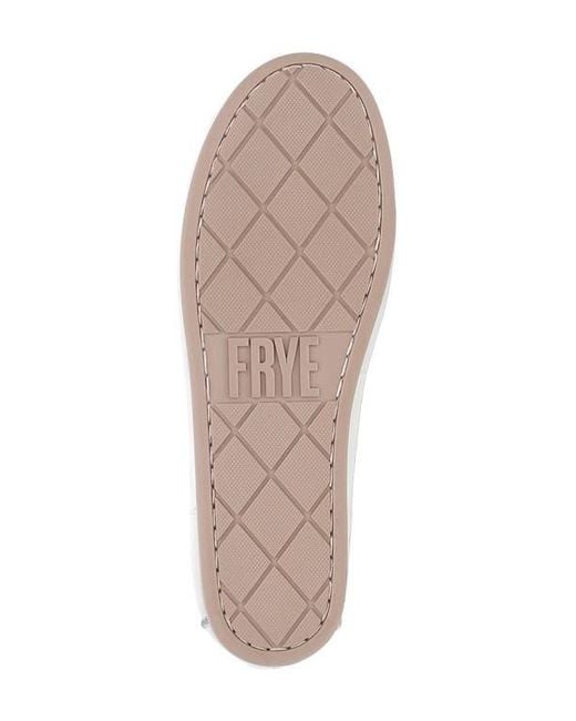 Frye White Naya Stud Loafer