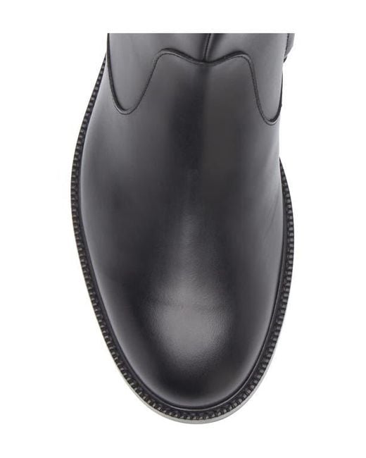 Boss Purple Dressletic Zip Leather Boot for men