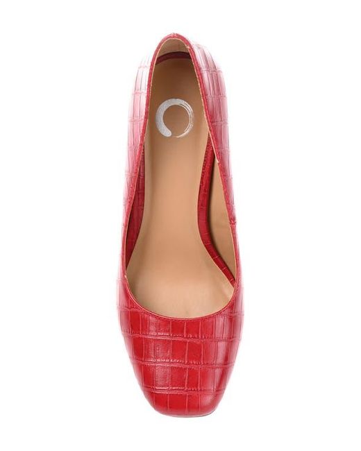 Journee Collection Red Monalee Pump