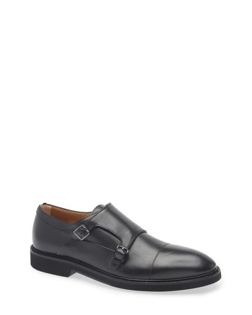 Boss Gray Jerrard Double Monk Strap Shoe for men
