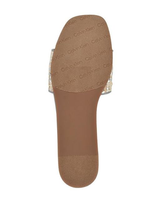 Calvin Klein Gray Yides Slide Sandal