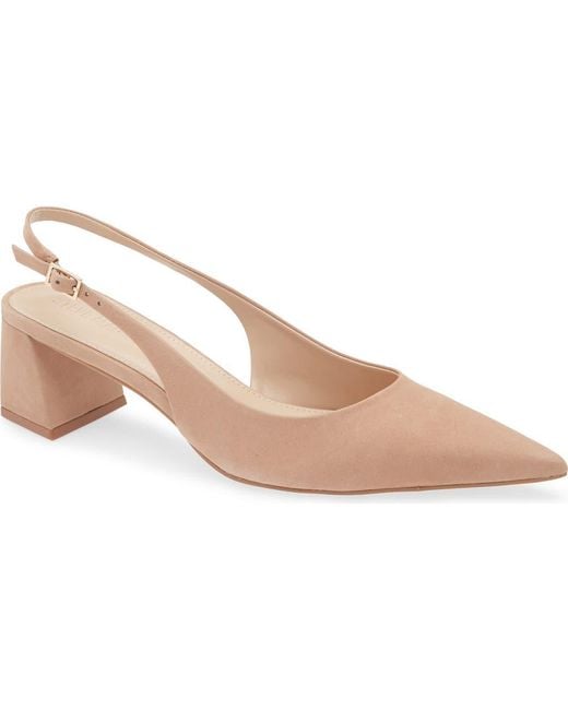 Steve Madden Pink Robyn Pointed Toe Slingback Pump