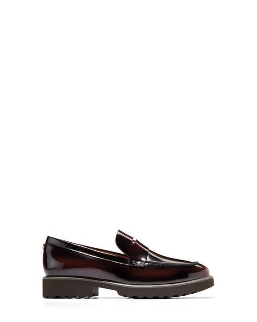 Cole Haan Brown Geneva Platform Penny Loafer