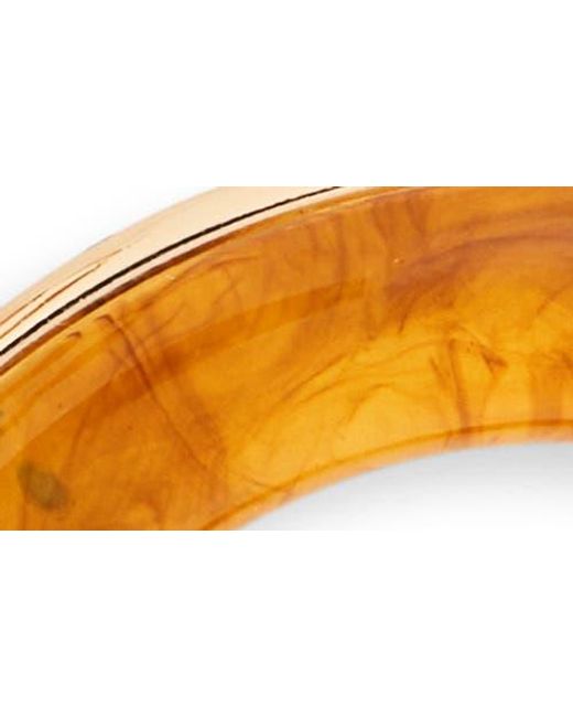 Nordstrom Rack Brown Round Resin Hoop Earrings