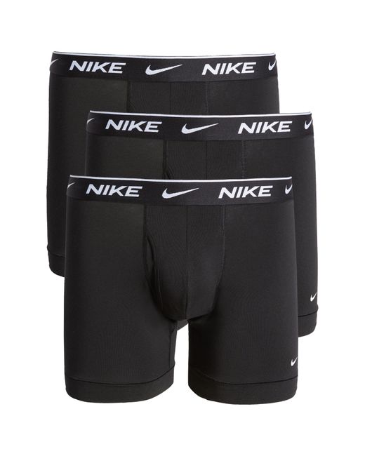 Nike Cotton Dri-fit Everyday Assorted 3-pack Performance Boxer Briefs ...