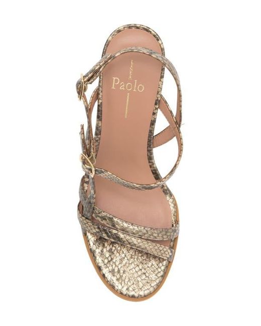 Linea Paolo Metallic Esme Wedge Sandal