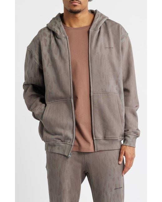 Saint Studio Brown Cole Houshmand Preda Zip Hoodie for men