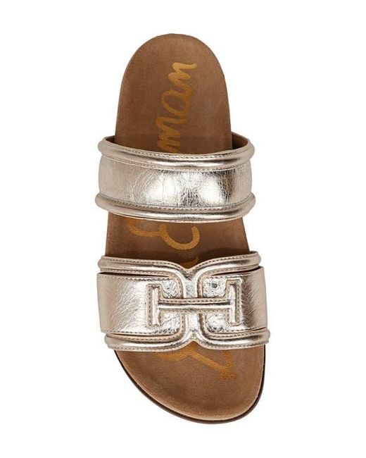 Sam Edelman Brown Rowan Platform Slide Sandal