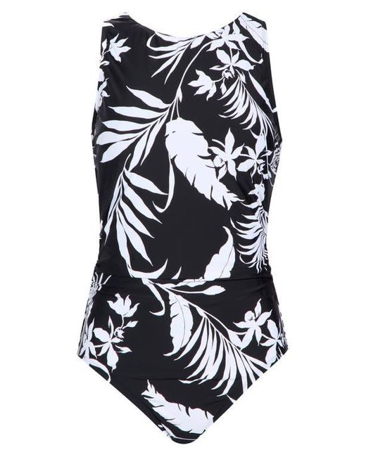 Jantzen Black High Neck One-Piece Swimsuit