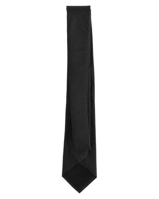 Scotch & Soda Black Solid Neat Tie for men