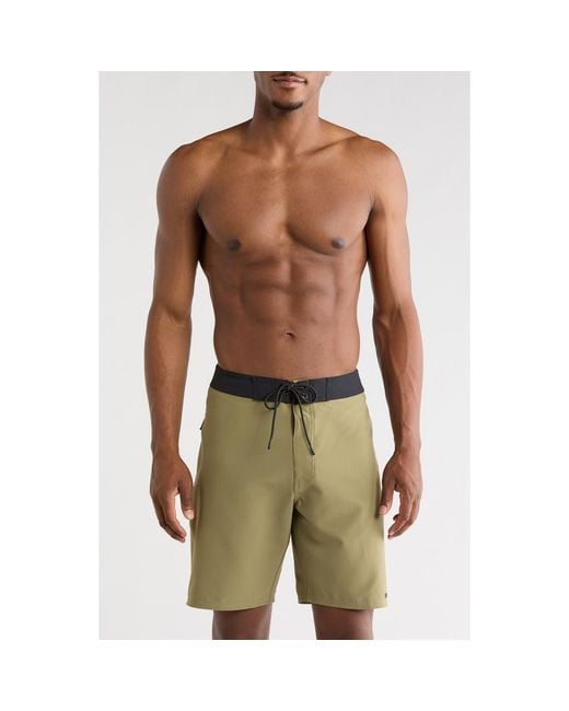 RVCA Green Va Solid Swim Trunks for men