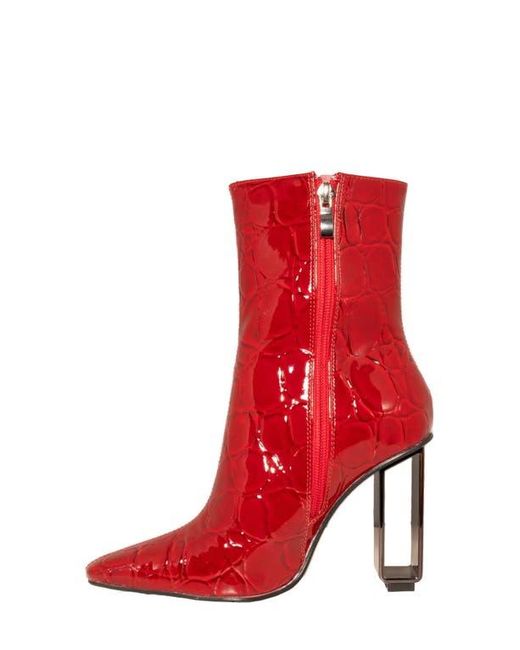 Ninety Union Red Palladium Square Toe Boot