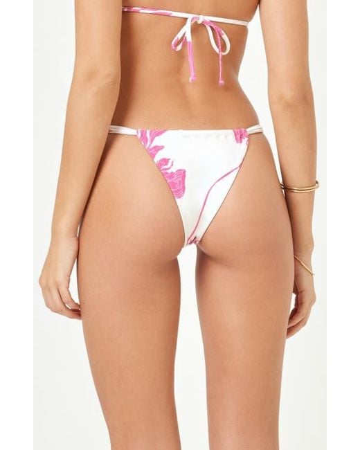 LSPACE Pink Jayce Bitsy Bikini Bottoms