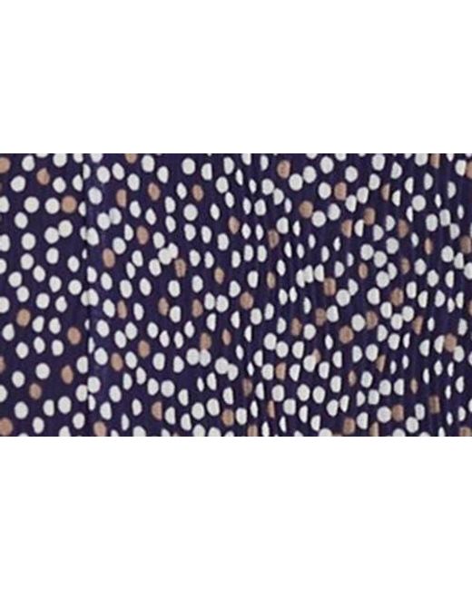 Free People Purple Zoey Printed Low Back Maxi Slipdress