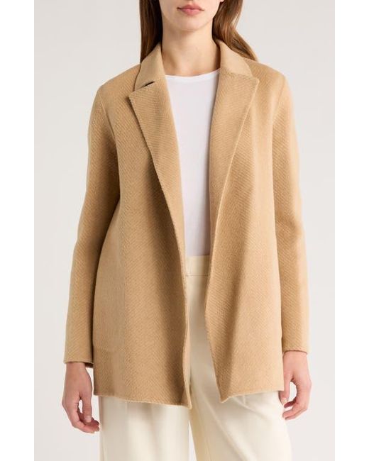 Theory Natural Sileena Chevron Wool Coat