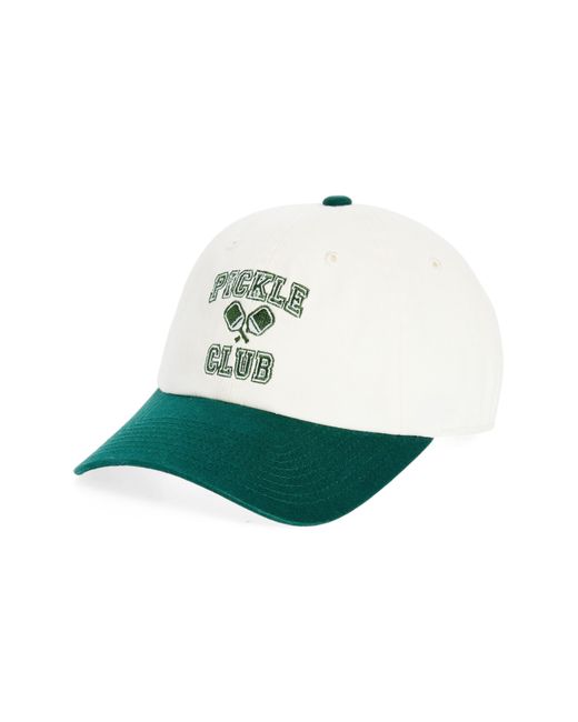 American Needle Green Pickle Ball Cotton Baseball Cap for men