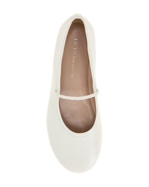 BCBGeneration White Marzi Ballet Flat