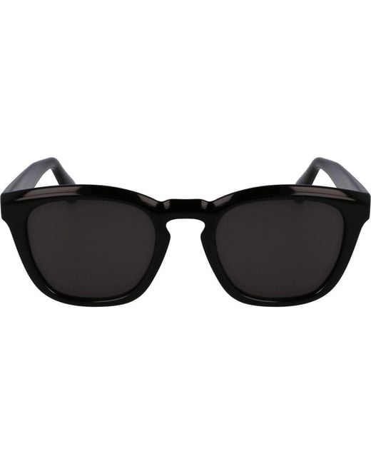 Ferragamo Black 50Mm Modified Rectangular Sunglasses