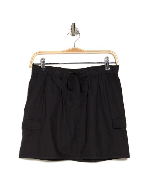 Abound Black Cargo Miniskirt