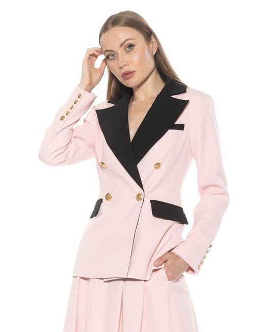 Alexia Admor Pink Double Breasted Jacket