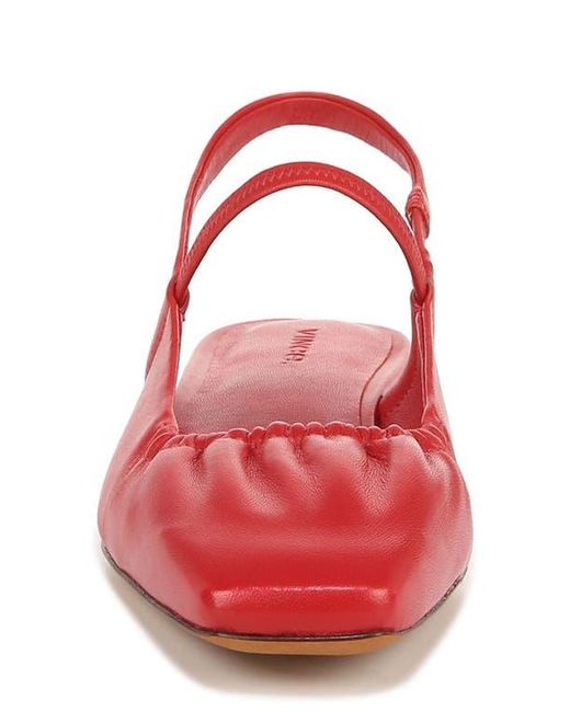 Vince Red Venice Slingback Flat