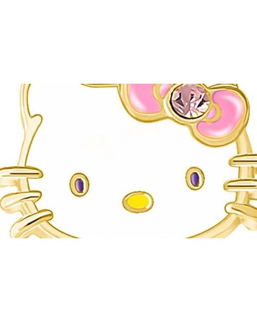 JACMEL Metallic Hello Kitty Cubic Zirconia & Enamel Charm Bracelet & Necklace Set