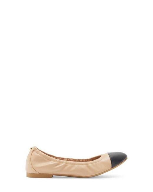 Stuart Weitzman Natural Gabby Foldable Ballet Flat