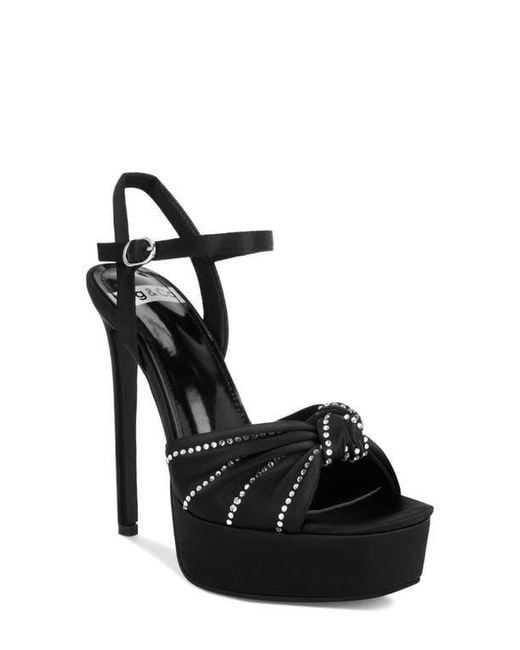 Rag & Co Black Margala Platform Sandal
