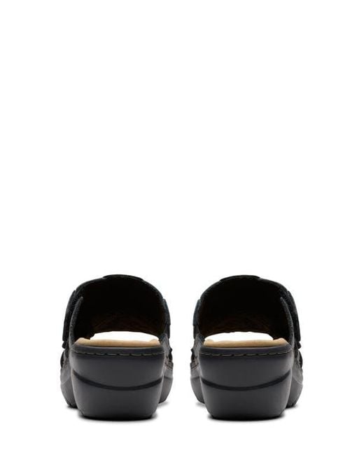 Clarks Black Merliah Belle Wedge Sandal