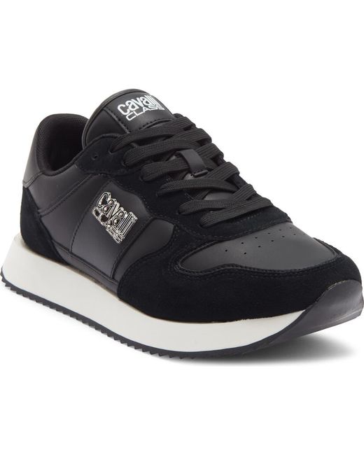 Roberto Cavalli Firenze Low Top Runner Sneaker in Black for Men | Lyst