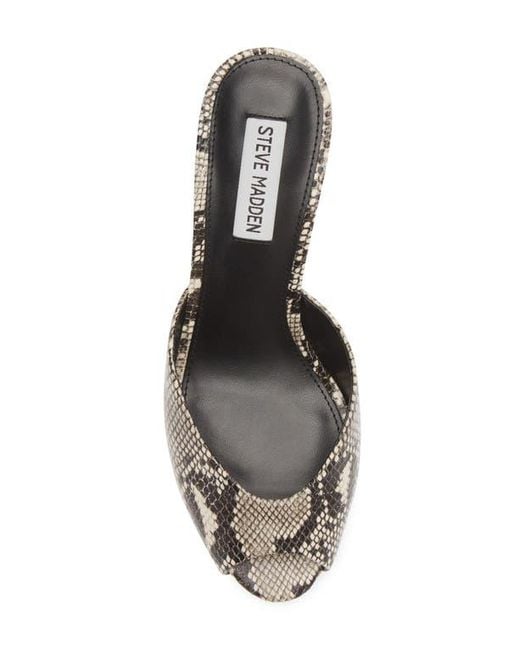 Steve Madden Rowe Peep Toe Sandal | Lyst
