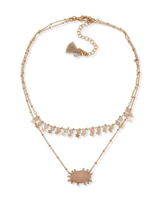 Lonna & Lilly White Springtime Sparkle Layered Necklace