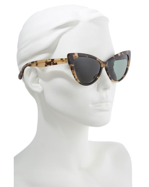 Kate Spade Gray Karina 56mm Cat Eye Sunglasses