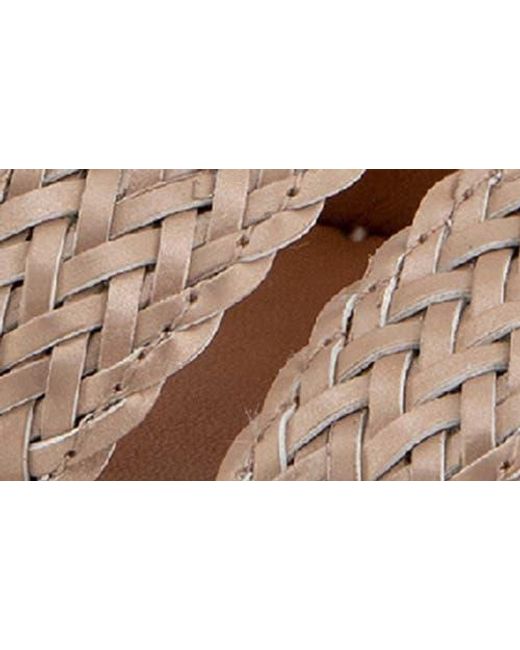Gentle Souls Brown Caplin Slingback Espadrille Platform Wedge Sandal