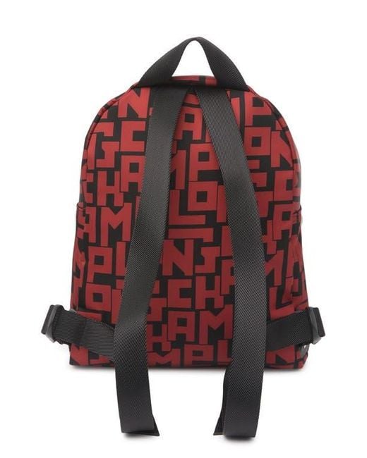 Longchamp Red Le Pilage Small Backpack for men